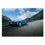 پوستر طرح ماشین لامبورگینی اونتادور Lamborghini Aventador S Roadster 2017 مدل NV0665