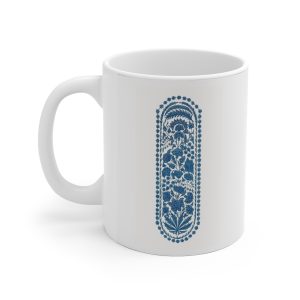 ماگ طرح گل آبی Blue Flower مدل NM1262