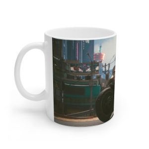 ماگ نورو استور طرح بازی Cyberpunk 2077 Game موتور سوار در شهر نایت سیتی کد NM6530