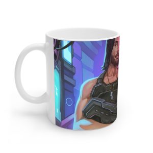 ماگ نورو استور طرح بازی Cyberpunk 2077 شخصیت جانی سیلورهند کد NM6554