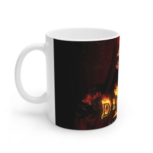 ماگ نورو استور طرح بازی Diablo II Resurrected اسکلت با شنل قرمز کد NM7005