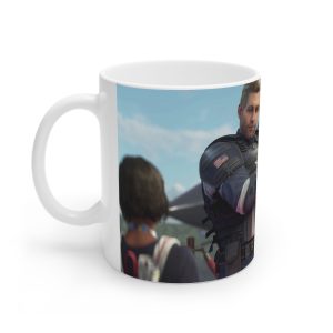 ماگ نورو استور طرح بازی Marvel’s Avengers کاپیتان آمریکا و بلک ویدو کد NM8324