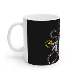 ماگ نورو استور طرح بازی مورتال کامبت Mortal Kombat Game اسکورپیون با زنجیر و ماسک طلایی کد NM8520
