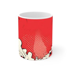 ماگ نورو استور طرح Red comics book style halftone کد NM15716