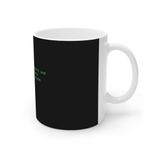 ماگ نورو استور طرح Black Terminals With Green Font Colors کد NM15143